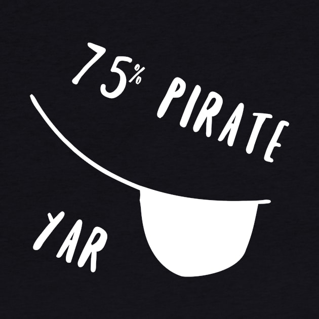 75% pirate - white by openspacecollective